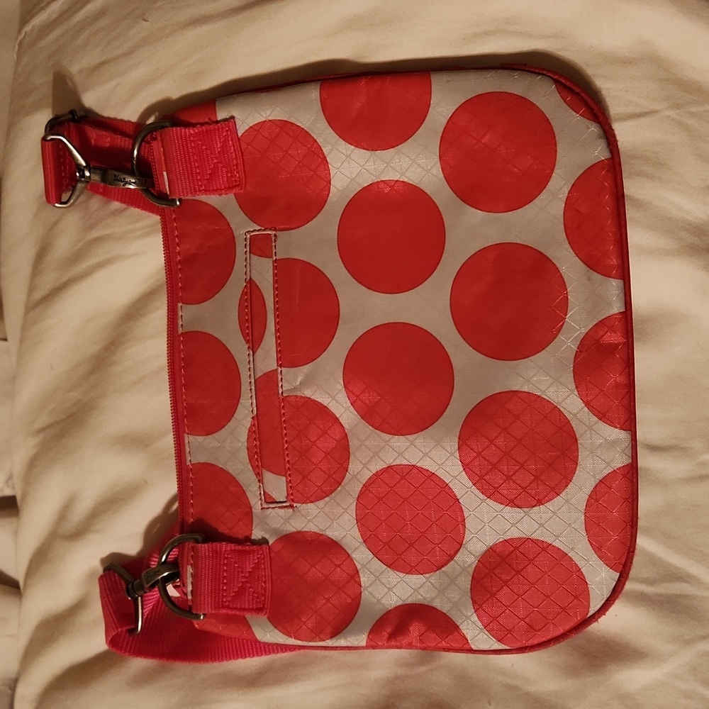 Thirty-One Pink polka Dotted small Purse/Bag